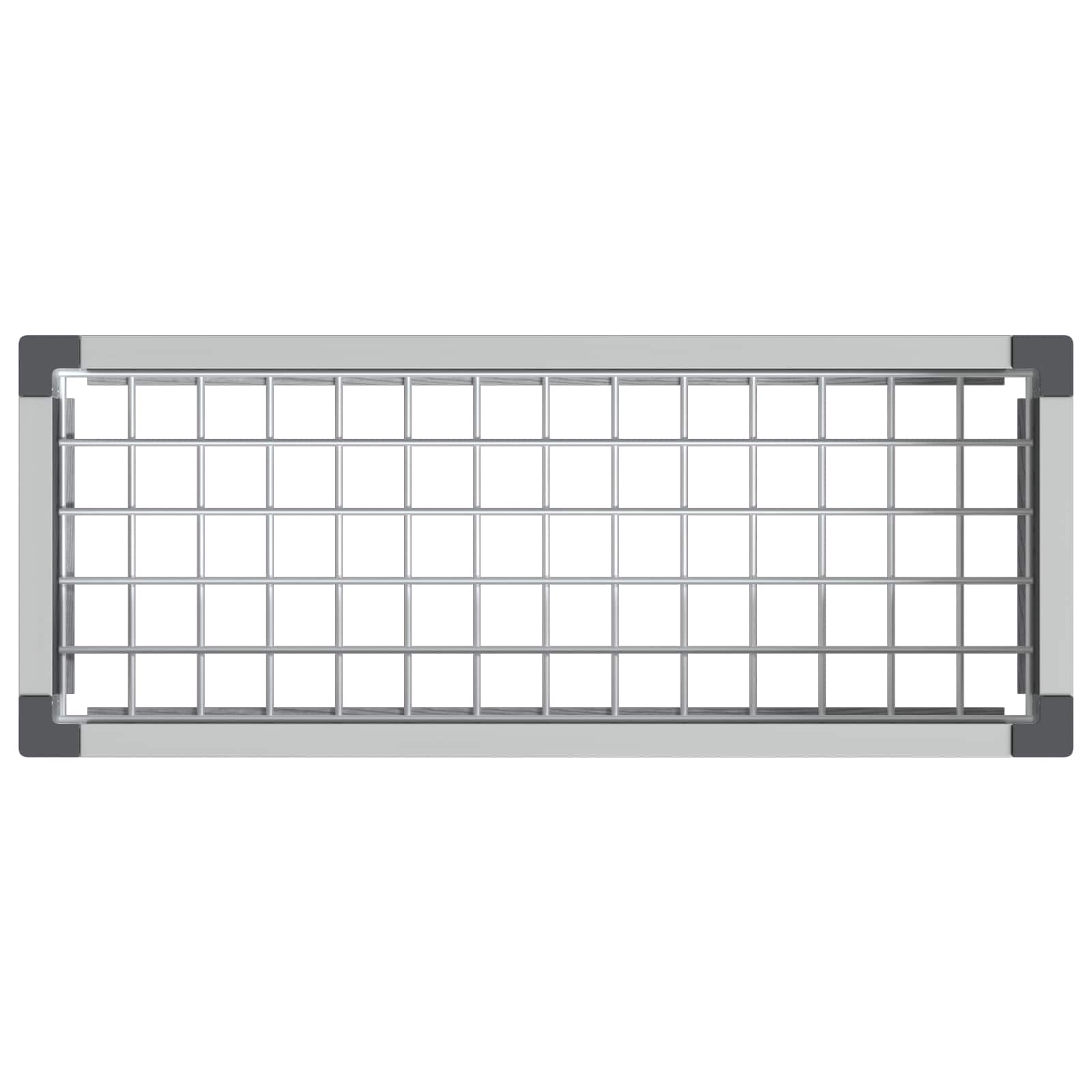 Verhoogde plantenbak Grijs 75 x 30 x 22 cm WPC en Aluminium