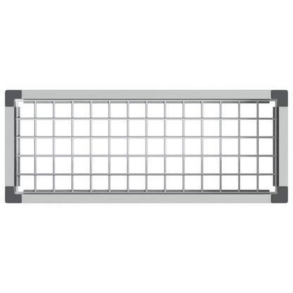 Verhoogde plantenbak Grijs 75 x 30 x 22 cm WPC en Aluminium