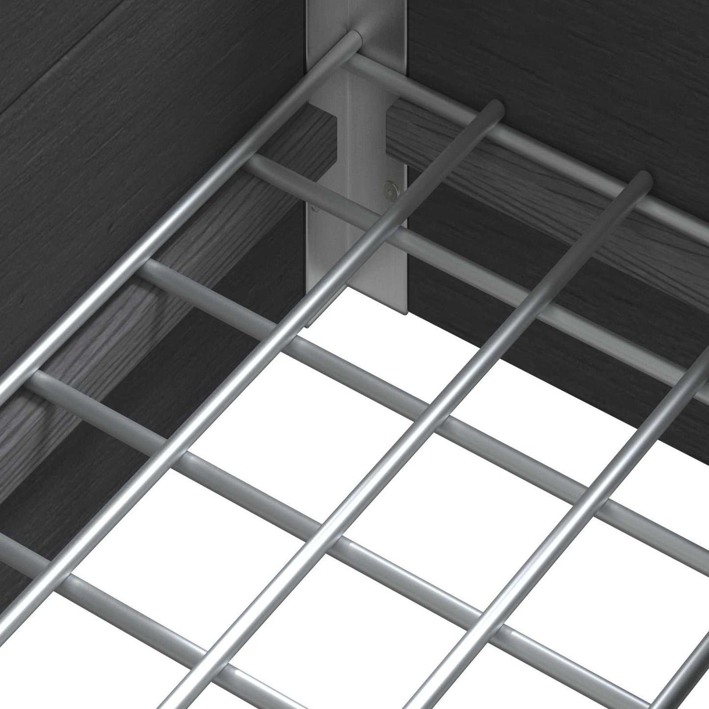 Verhoogde plantenbak Grijs 100 x 30 x 22 cm WPC en Aluminium