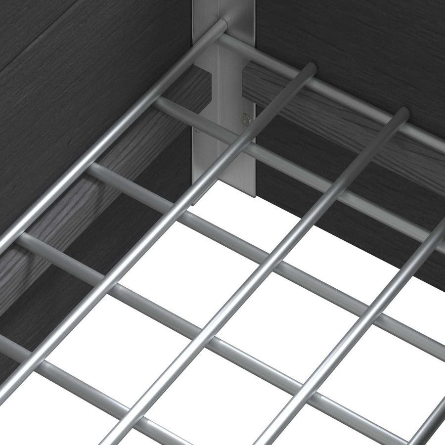 Verhoogde plantenbak Grijs 100 x 30 x 22 cm WPC en Aluminium