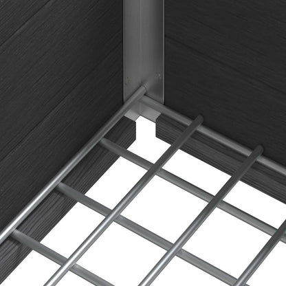 Verhoogde plantenbak Grijs 50 x 30 x 22 cm WPC en Aluminium