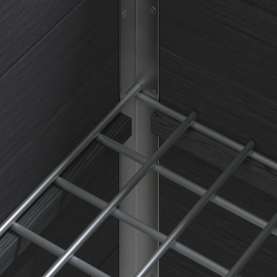 Verhoogde plantenbak Grijs 75 x 30 x 22 cm WPC en Aluminium