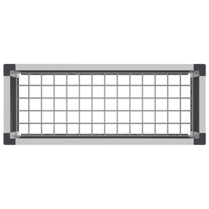 Verhoogde plantenbak Grijs 75 x 30 x 22 cm WPC en Aluminium