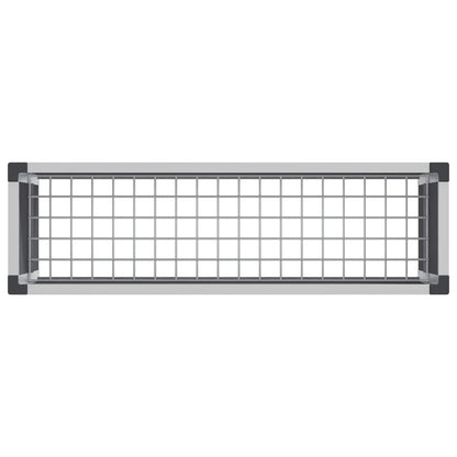 Verhoogde plantenbak Grijs 100 x 30 x 22 cm WPC en Aluminium