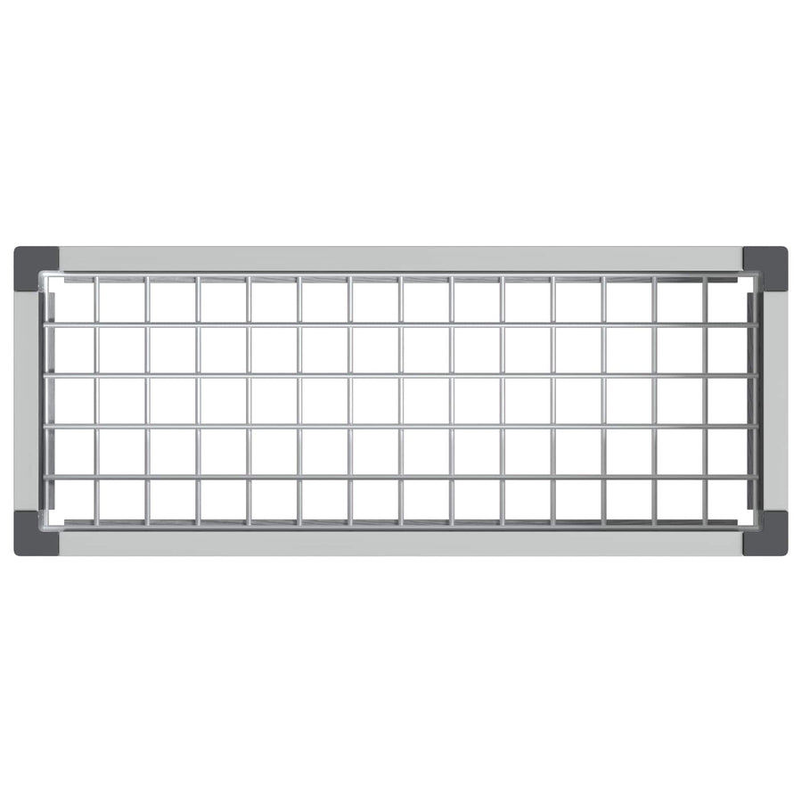 Verhoogde plantenbak Grijs 75 x 30 x 22 cm WPC en Aluminium