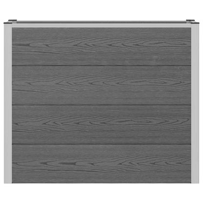 Verhoogde plantenbak Grijs 100 x 30 x 22 cm WPC en Aluminium