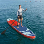 Opblaasbaar SUP board 305x76x15 cm blauw