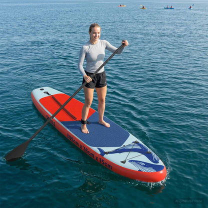 Opblaasbaar Stand Up Paddle Board SCYLLA 305 x 76 x 15 cm Blauw