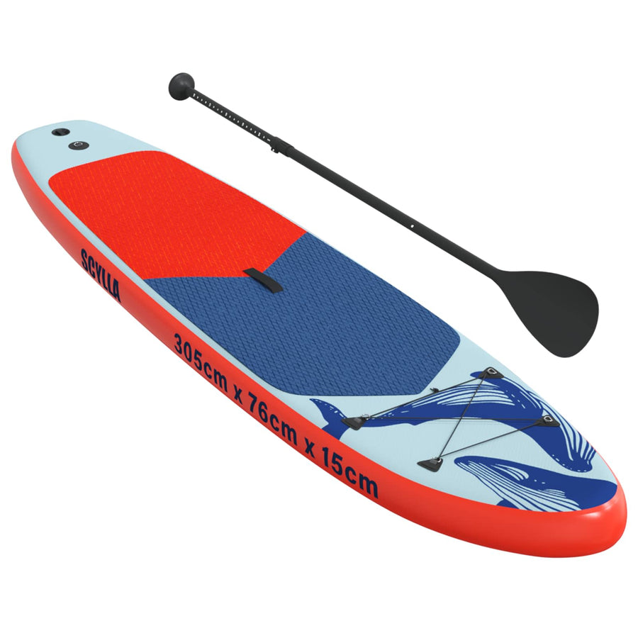 Opblaasbaar Stand Up Paddle Board SCYLLA 305 x 76 x 15 cm Blauw