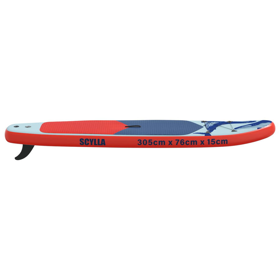 Opblaasbaar Stand Up Paddle Board SCYLLA 305 x 76 x 15 cm Blauw