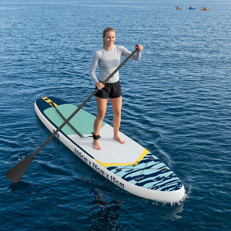 Opblaasbaar Stand Up Paddle Board APEX 305 x 76 x 15 cm Blauw