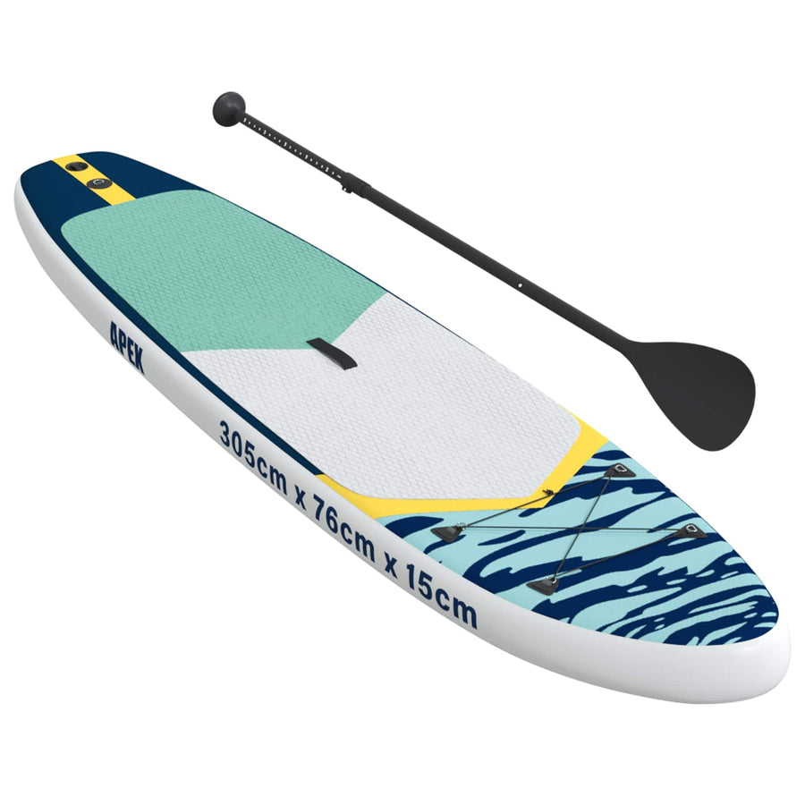 Opblaasbaar Stand Up Paddle Board APEX 305 x 76 x 15 cm Blauw