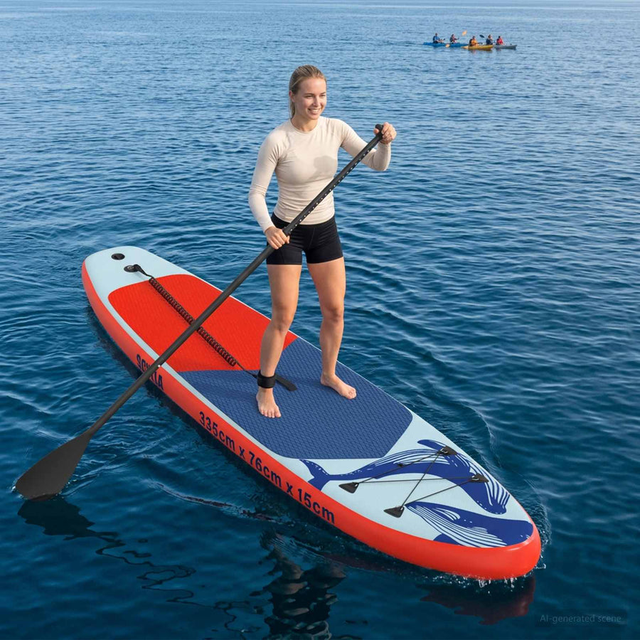Opblaasbare Stand Up Paddle Board SCYLLA 335 x 76 x 15 cm Blauw