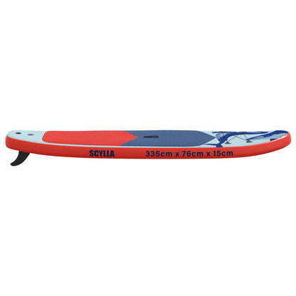 Opblaasbare Stand Up Paddle Board SCYLLA 335 x 76 x 15 cm Blauw