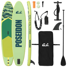 Opblaasbaar Stand Up Paddle Board POSEIDON Groen PVC
