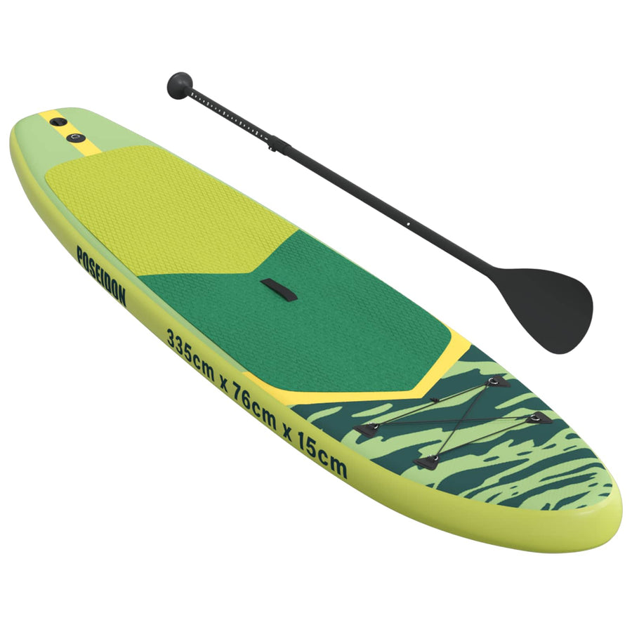 Opblaasbaar Stand Up Paddle Board POSEIDON Groen PVC