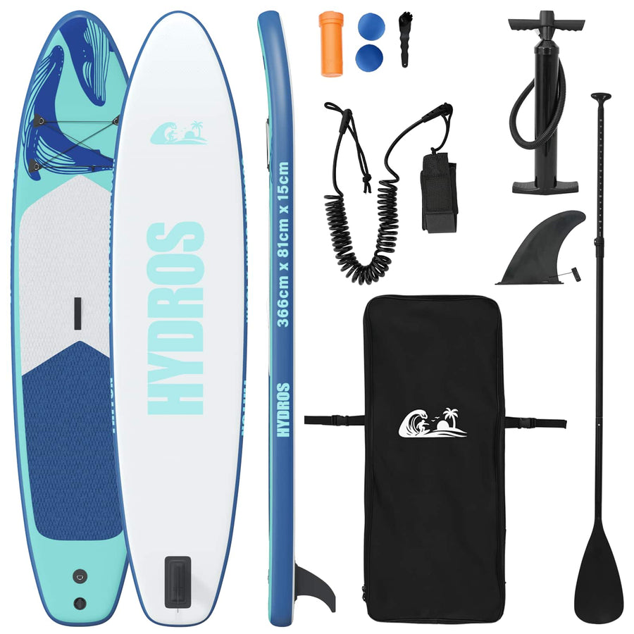 Opblaasbaar Stand Up Paddle Board HYDROS 366 x 81 x 15 cm voor