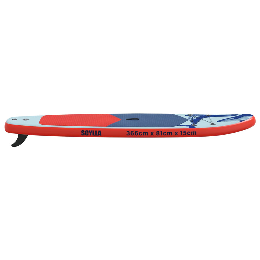 Opblaasbaar Stand Up Paddle Board SCYLLA 366 x 81 x 15 cm Blauw