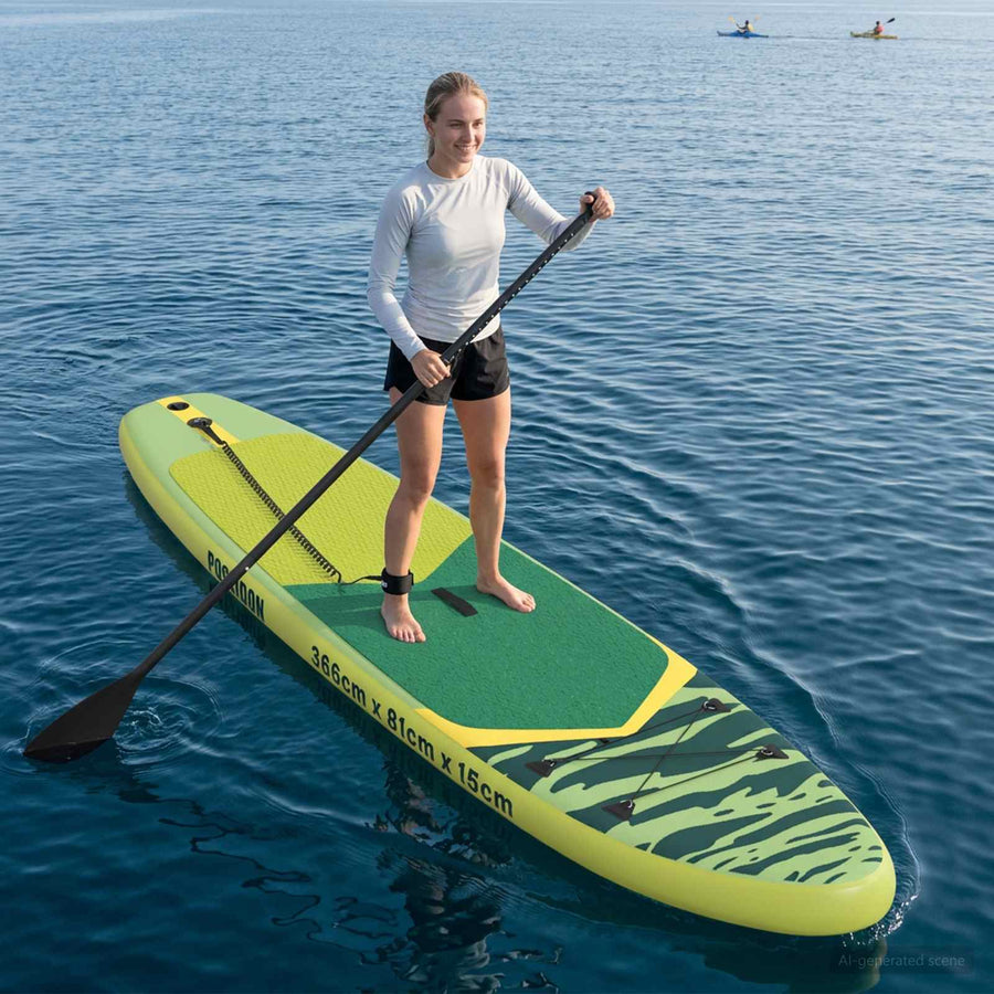 Opblaasbaar Stand Up Paddle Board POSEIDON 366 x 81 x 15 cm
