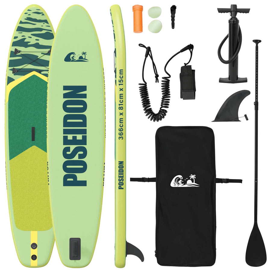 Opblaasbaar Stand Up Paddle Board POSEIDON 366 x 81 x 15 cm