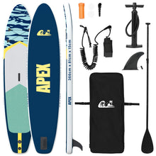 Opblaasbaar Stand Up Paddle Board APEX 366 x 81 x 15 cm Blauw