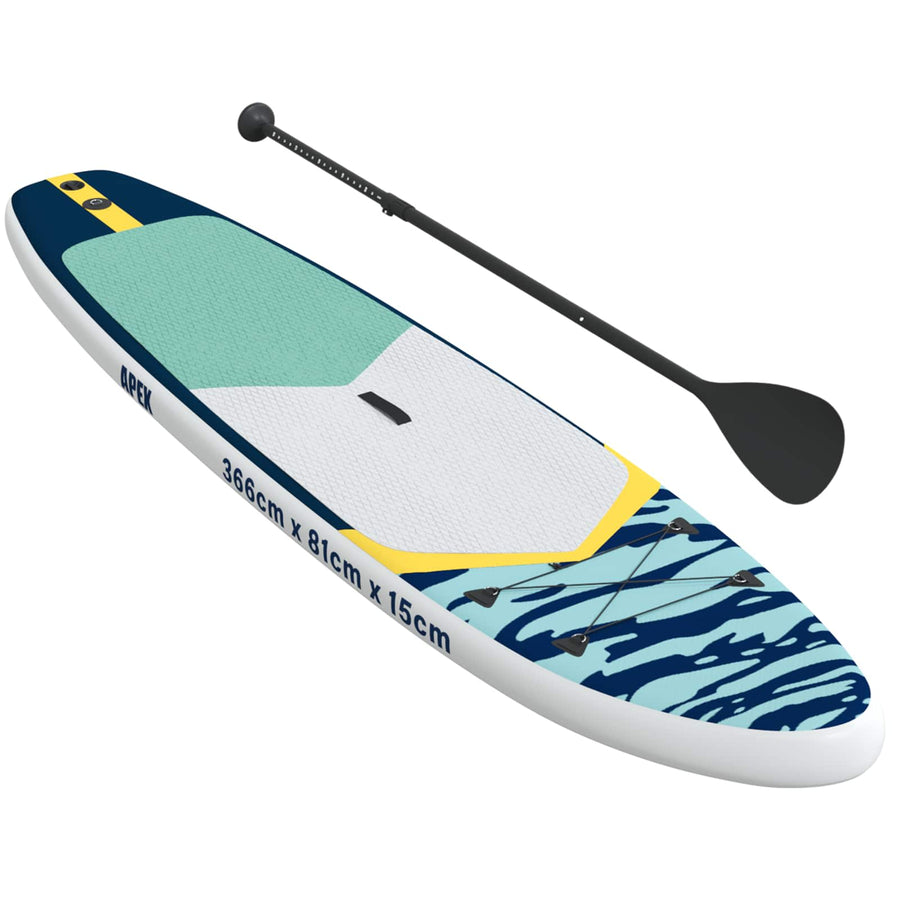 Opblaasbaar Stand Up Paddle Board APEX 366 x 81 x 15 cm Blauw