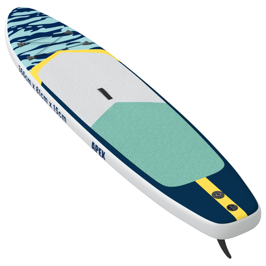 Opblaasbaar Stand Up Paddle Board APEX 366 x 81 x 15 cm Blauw