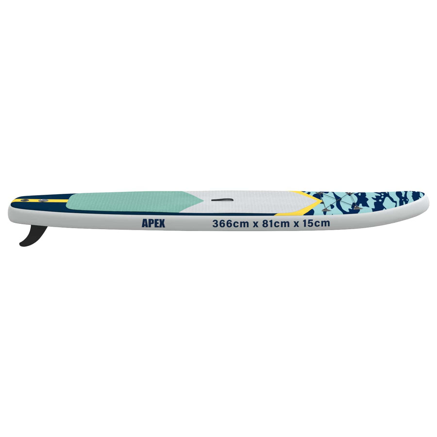 Opblaasbaar Stand Up Paddle Board APEX 366 x 81 x 15 cm Blauw