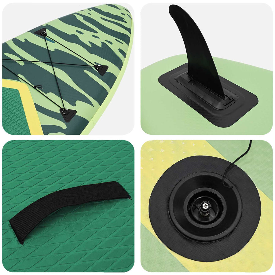 SUP Board met zitplaats 2-in-1 POSEIDON 305 x 76 x 15 cm Groen