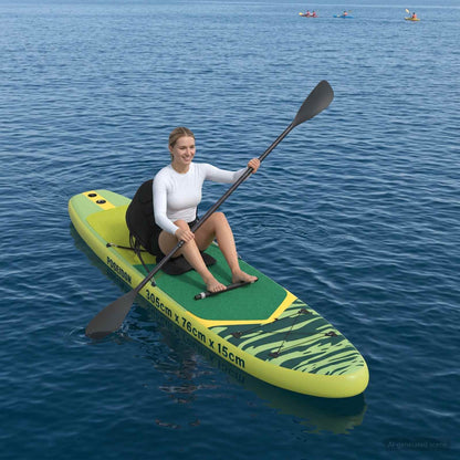 SUP Board met zitplaats 2-in-1 POSEIDON 305 x 76 x 15 cm Groen