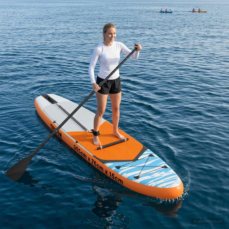 SUP Board met zitplaats 2-in-1 TRITON 305 x 76 x 15 cm Blauw