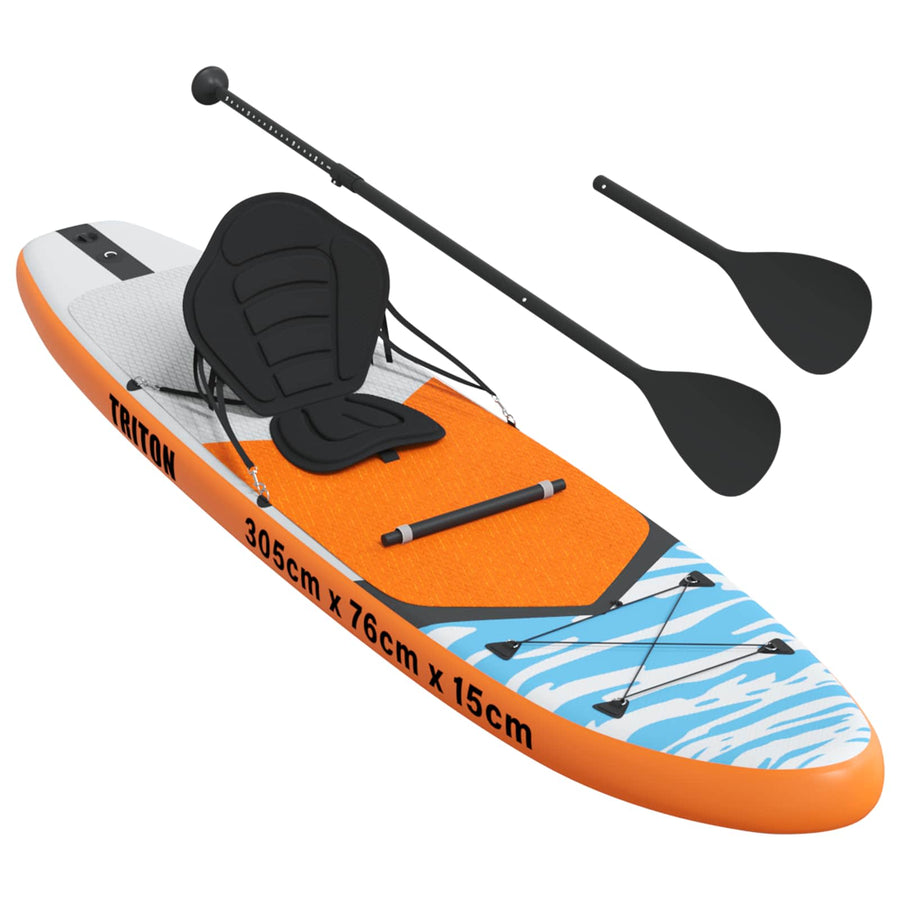 SUP Board met zitplaats 2-in-1 TRITON 305 x 76 x 15 cm Blauw