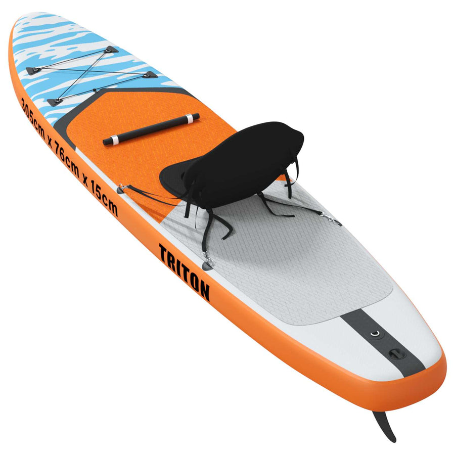 SUP Board met zitplaats 2-in-1 TRITON 305 x 76 x 15 cm Blauw