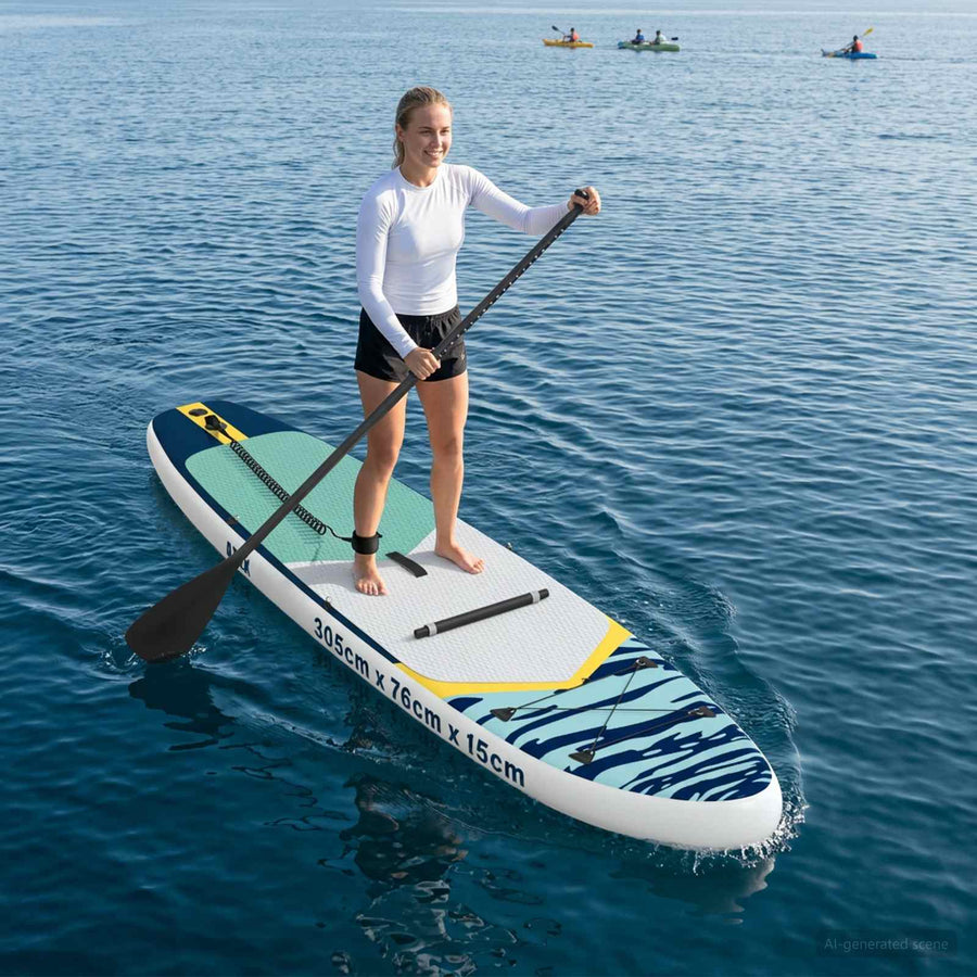 SUP Board met zitplaats 2-in-1 APEX 305 x 76 x 15 cm Blauw voor