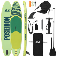 SUP Board met zitplaats 2-in-1 POSEIDON 335 x 76 x 15 cm Groen