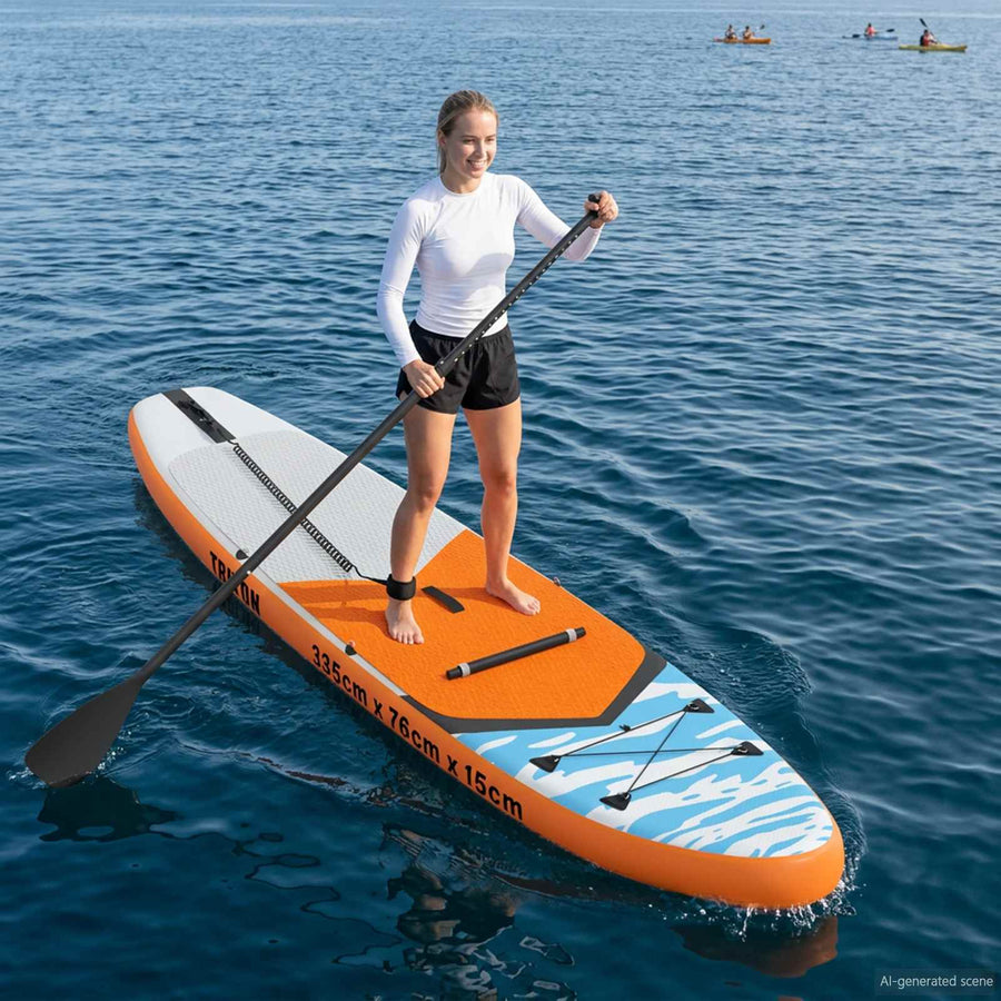 SUP Board met zitplaats 2-in-1 TRITON 335 x 76 x 15 cm Blauw