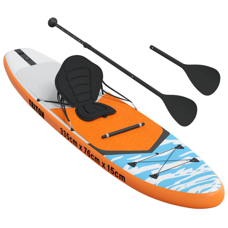 SUP Board met zitplaats 2-in-1 TRITON 335 x 76 x 15 cm Blauw