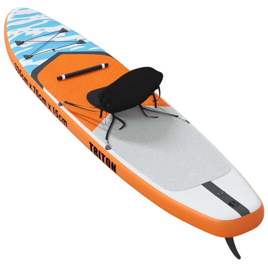 SUP Board met zitplaats 2-in-1 TRITON 335 x 76 x 15 cm Blauw