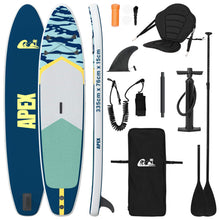 SUP Board met zitplaats 2-in-1 APEX 335 x 76 x 15 cm Blauw voor