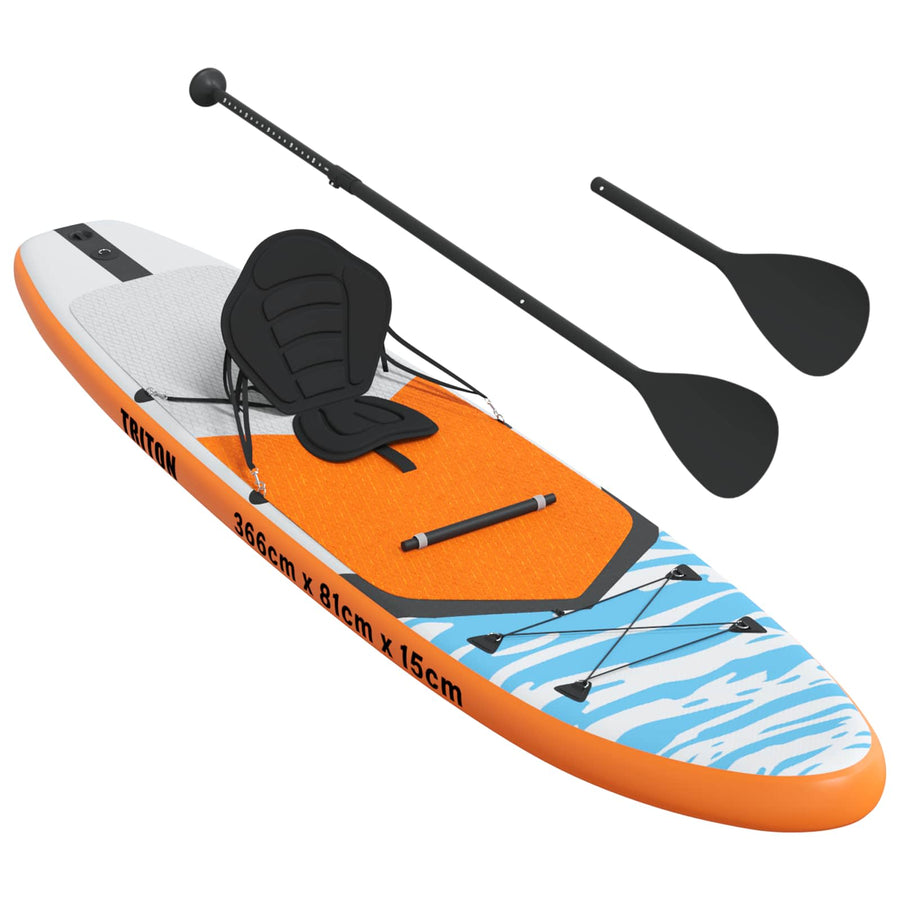SUP Board met zitplaats 2-in-1 TRITON 366 x 81 x 15 cm Blauw