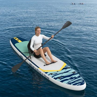 SUP Board met zitplaats 2-in-1 APEX 366 x 81 x 15 cm Blauw voor