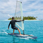 Opblaasbaar SUP board met zeil 330x76x15 cm turquoise