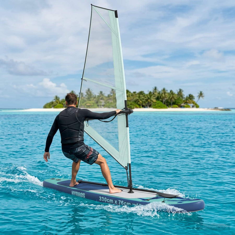 Opblaasbaar SUP Board met Zeil HYDROS 330 x 76 x 15 cm voor