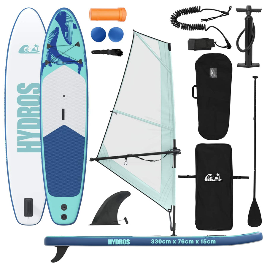 Opblaasbaar SUP Board met Zeil HYDROS 330 x 76 x 15 cm voor