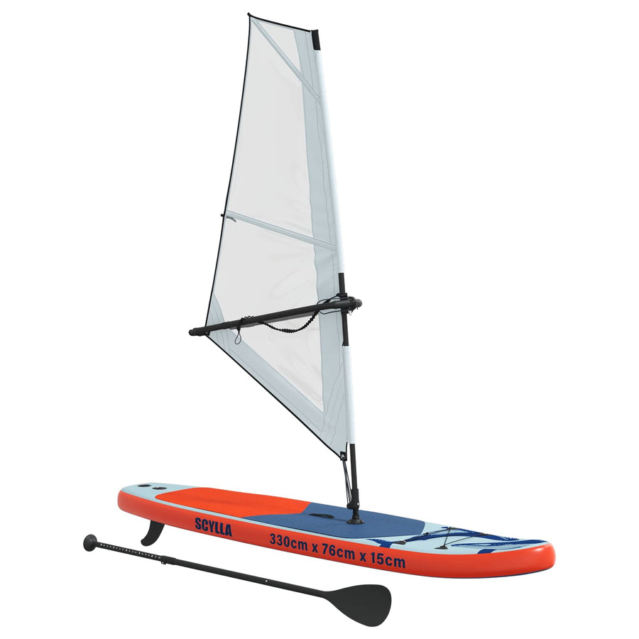 Opblaasbaar SUP Board met Zeil SCYLLA 330 x 76 x 15 cm Blauw
