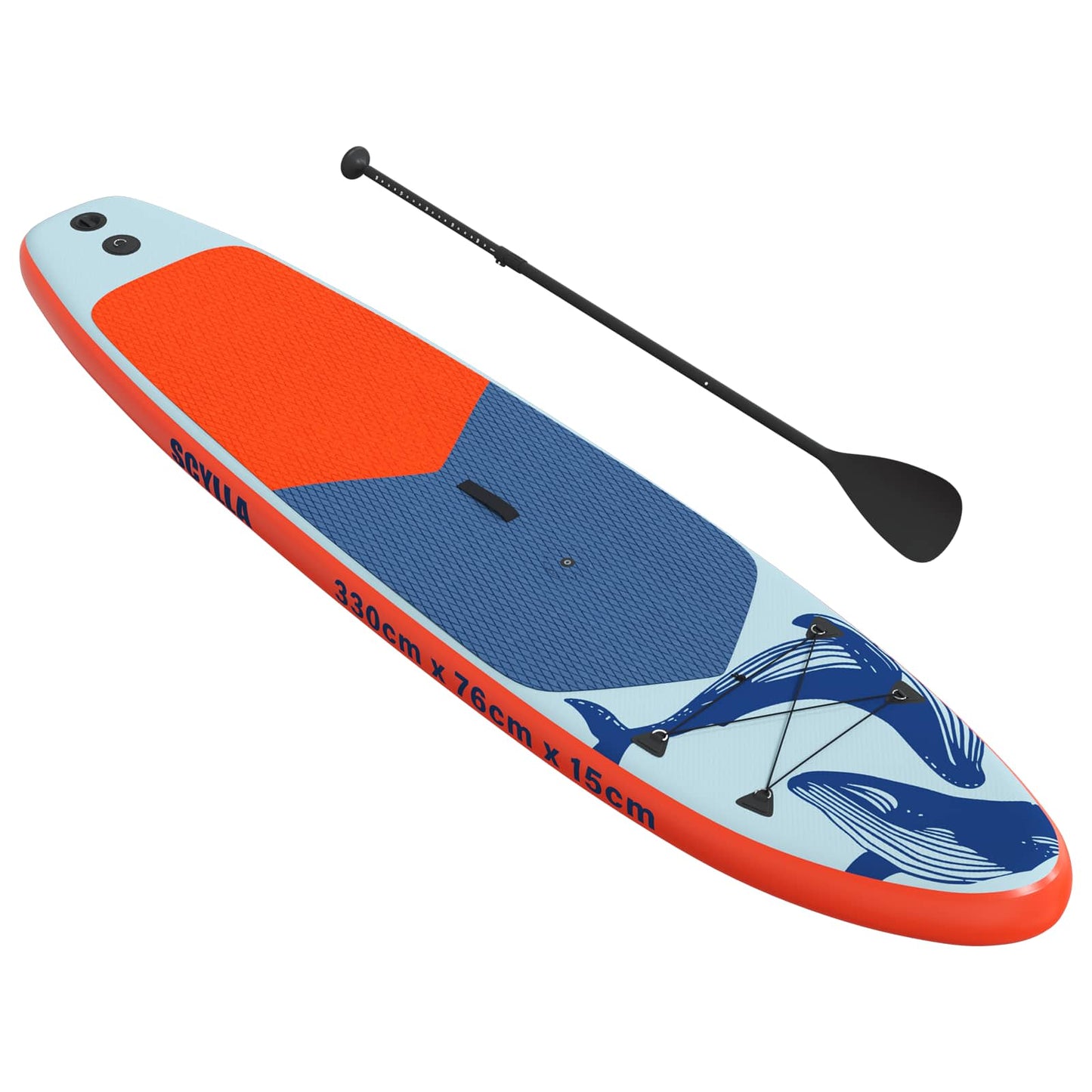 Opblaasbaar SUP Board met Zeil SCYLLA 330 x 76 x 15 cm Blauw
