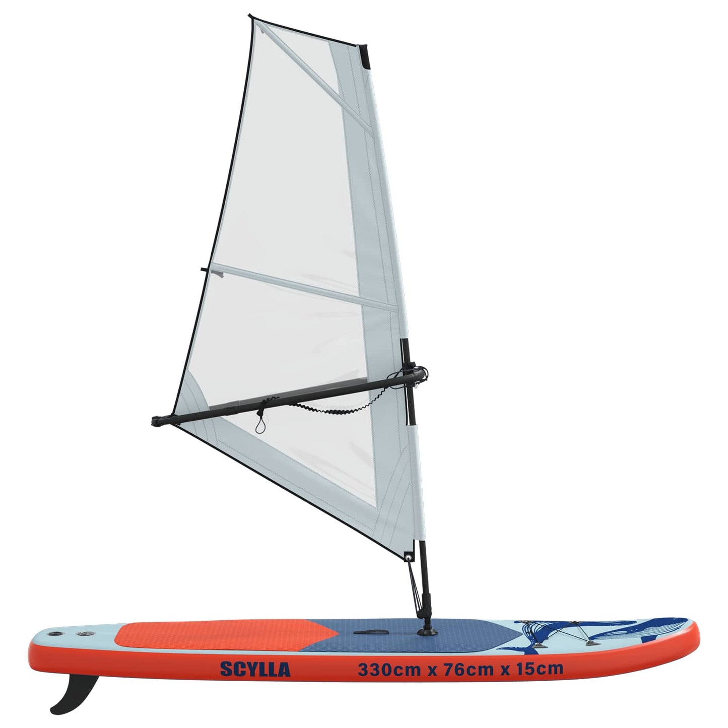 Opblaasbaar SUP Board met Zeil SCYLLA 330 x 76 x 15 cm Blauw