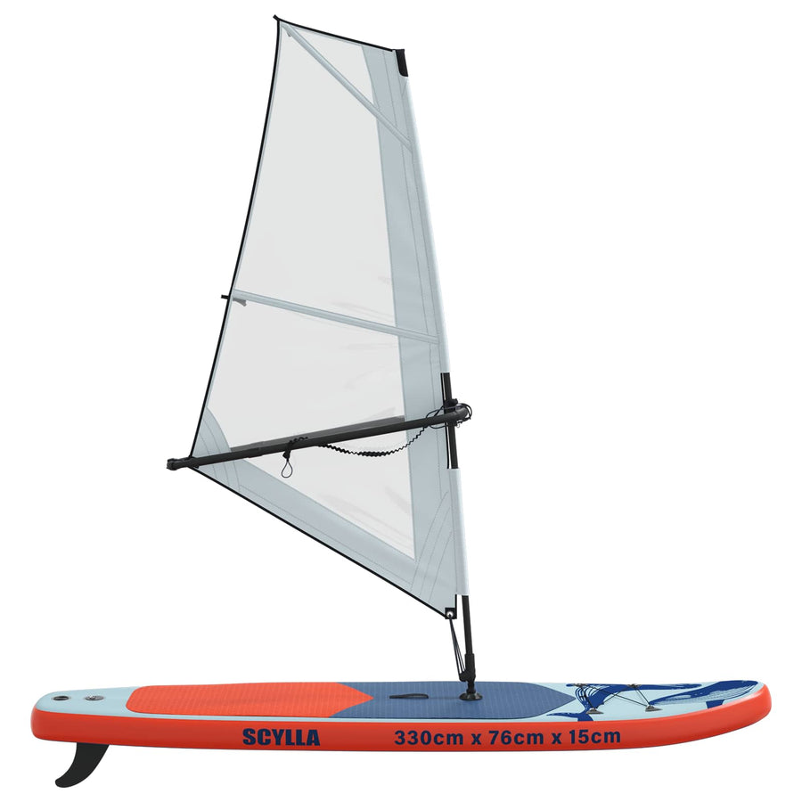 Opblaasbaar SUP Board met Zeil SCYLLA 330 x 76 x 15 cm Blauw
