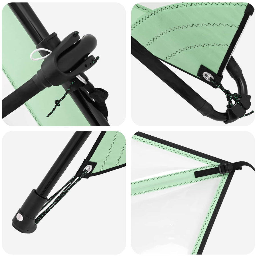 Opblaasbaar SUP Board met Zeil POSEIDON 330 x 76 x 15 cm Groen