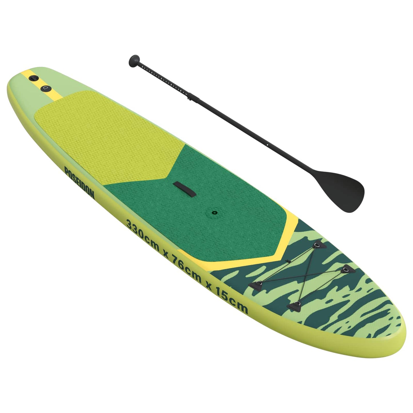 Opblaasbaar SUP Board met Zeil POSEIDON 330 x 76 x 15 cm Groen